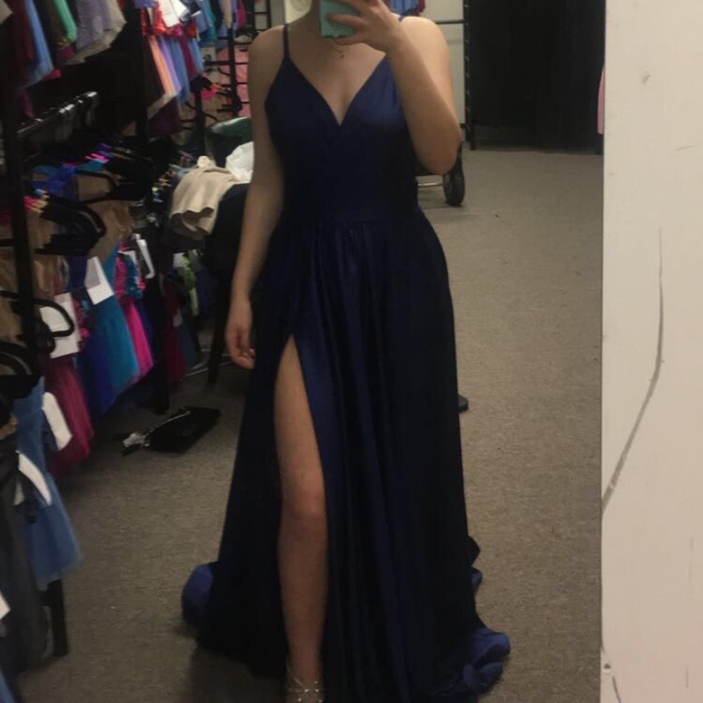 Navy Blue Prom Dress
